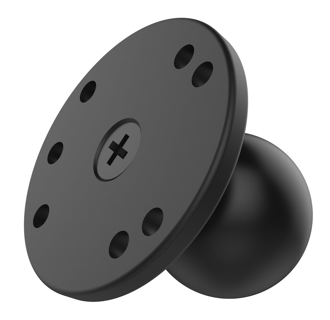 RAM-202U-IN1: RAM® Round Plate with Ball & Steel Reinforced Bolt