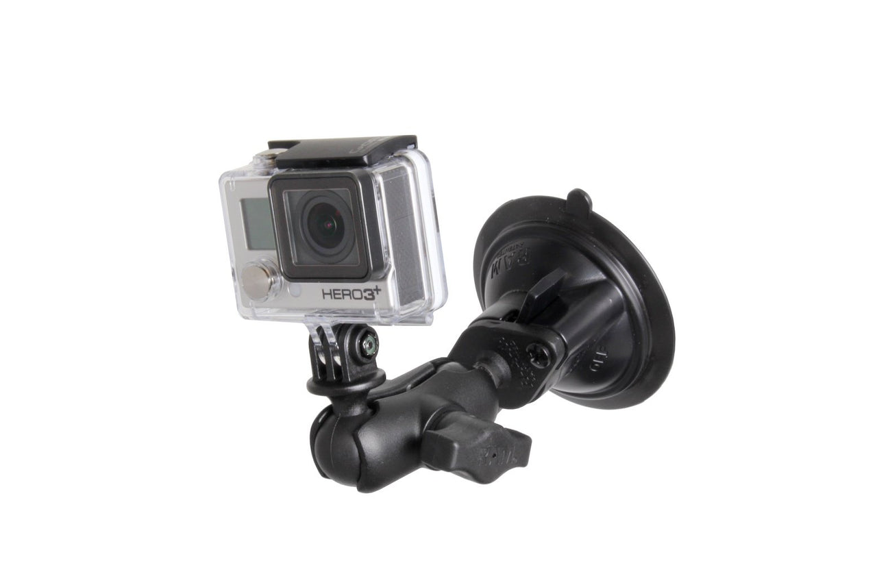 RAM-B-166U-A: RAM® Twist-Lock™ Suction Cup Double Ball Mount