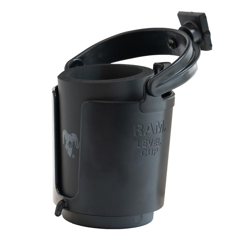 RAP-395W-132U: RAM® Level Cup™ Drink Holder for RAM® Stack-N-Stow™ Bait Board