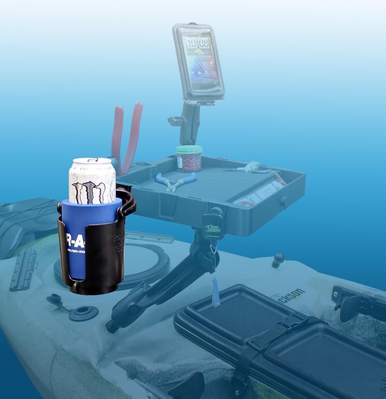 RAP-395W-132U: RAM® Level Cup™ Drink Holder for RAM® Stack-N-Stow™ Bait Board