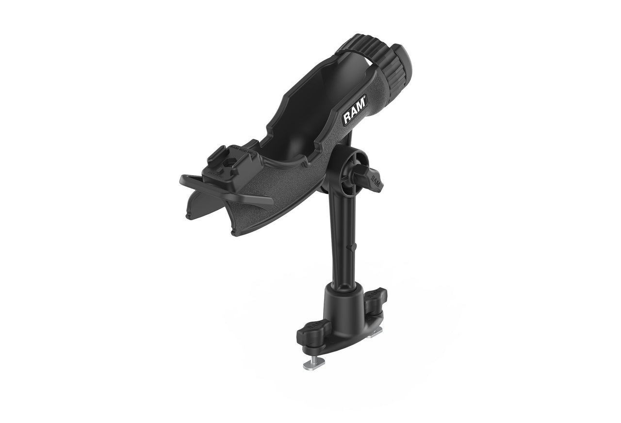 RAP-433-421: RAM ROD® HD Fishing Rod Holder with 6" Spline Post and Dual Track Base