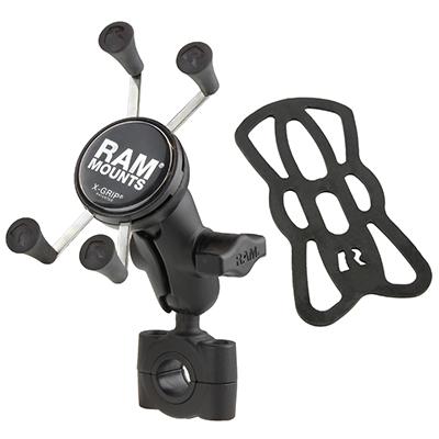 RAM-B-408-75-1-A-UN7: RAM® X-Grip® Phone Mount with RAM® Torque™ Medium Rail Base