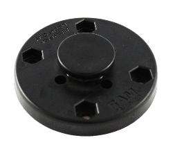 RAP-293U: RAM® Composite Octagon Button with Round Plate